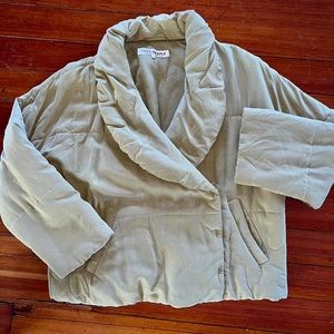 Free People Green Puffy Spring Jacket. Worn twice